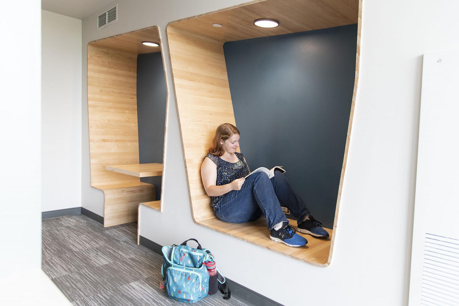 The Tower Residence Hall lounge.